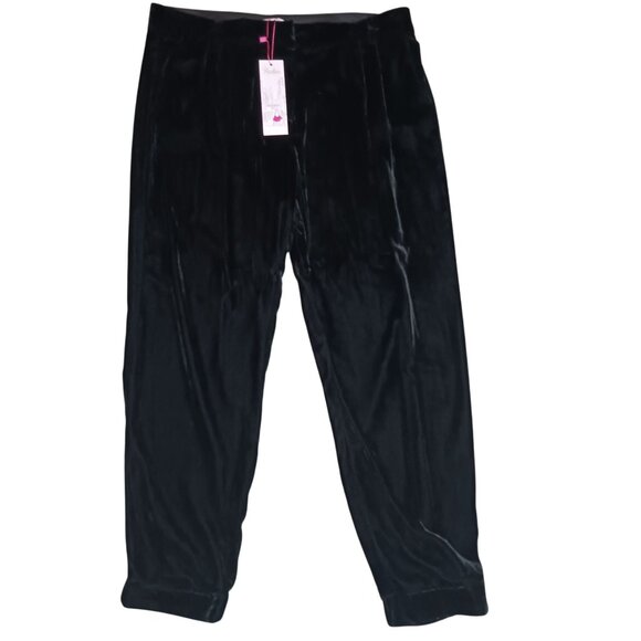 NEW‎ Parker Morgan Velvet Jogger Pants, Size 10, Black - Picture 3 of 12